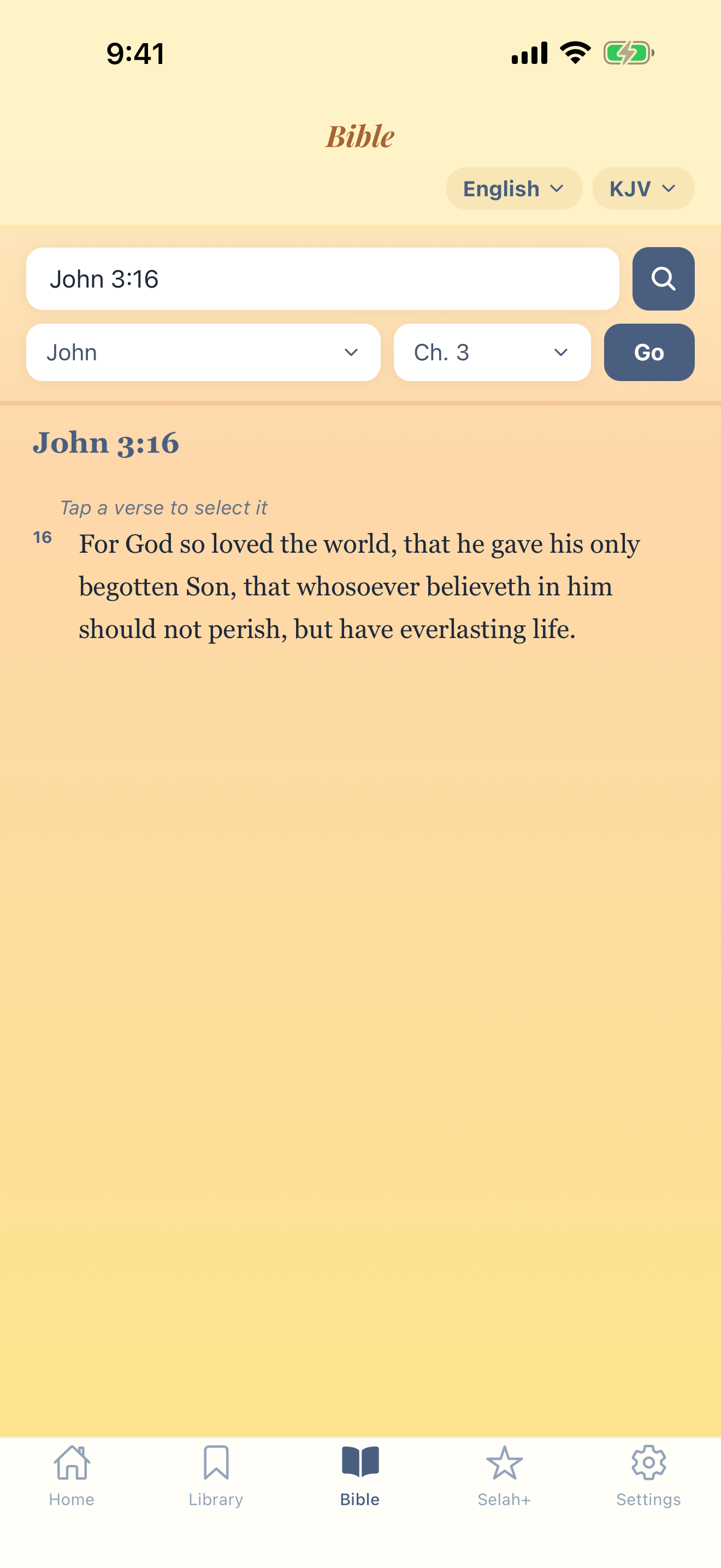 Bible reader with 1000+ translations