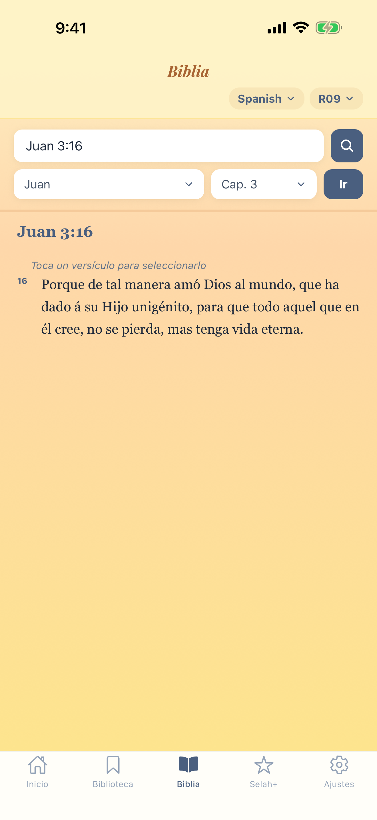 Lector de Biblia con más de 1000 traducciones