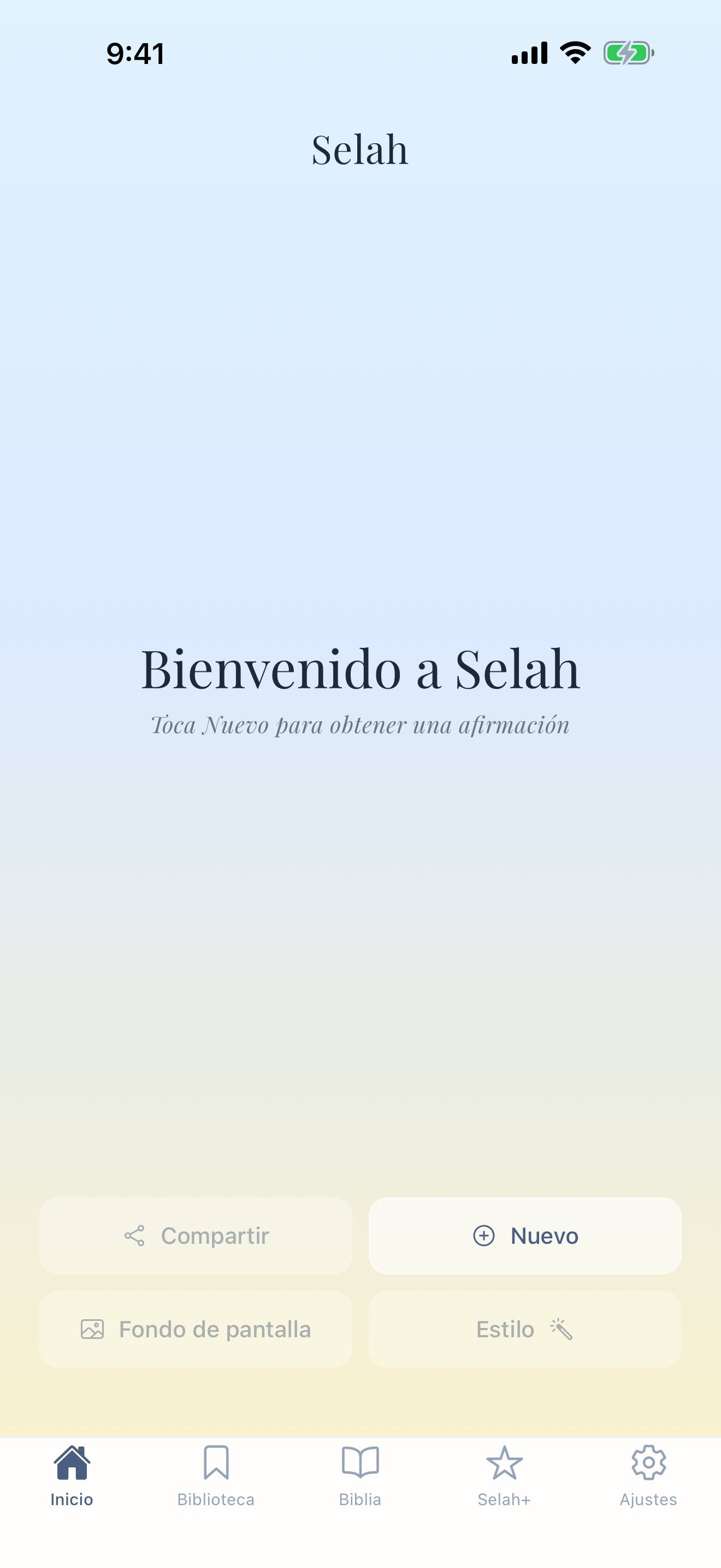 Experiencia de bienvenida tranquila