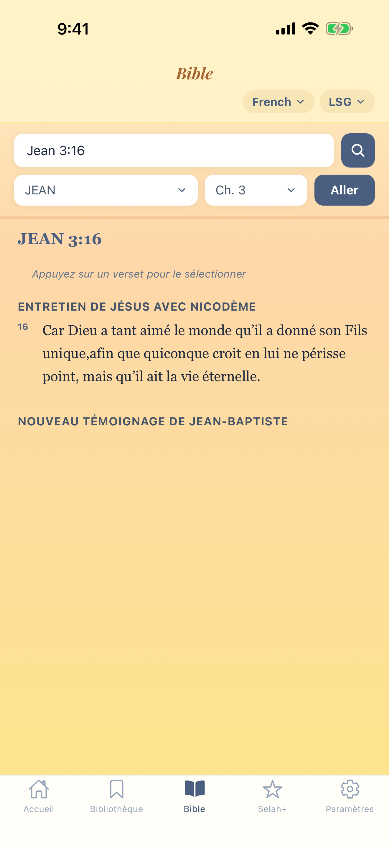 Lecteur biblique avec plus de 1000 traductions